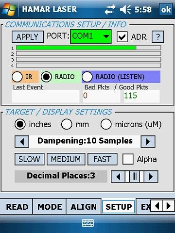 Figure 3 - Read9 Setup Tab